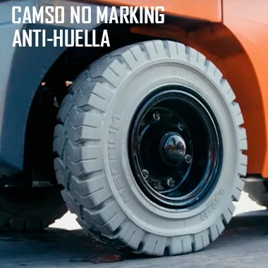 RUEDA SUPERELASTICA CAMSO ANTI HUELLA