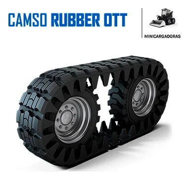 ORUGAS DE CAUCHO CAMSO PARA MINICARGADORA