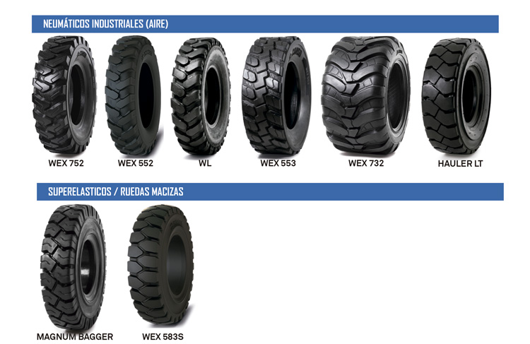 NEUMATICO Y RUEDAS SUPERELASTICAS PARA EXCAVADORA